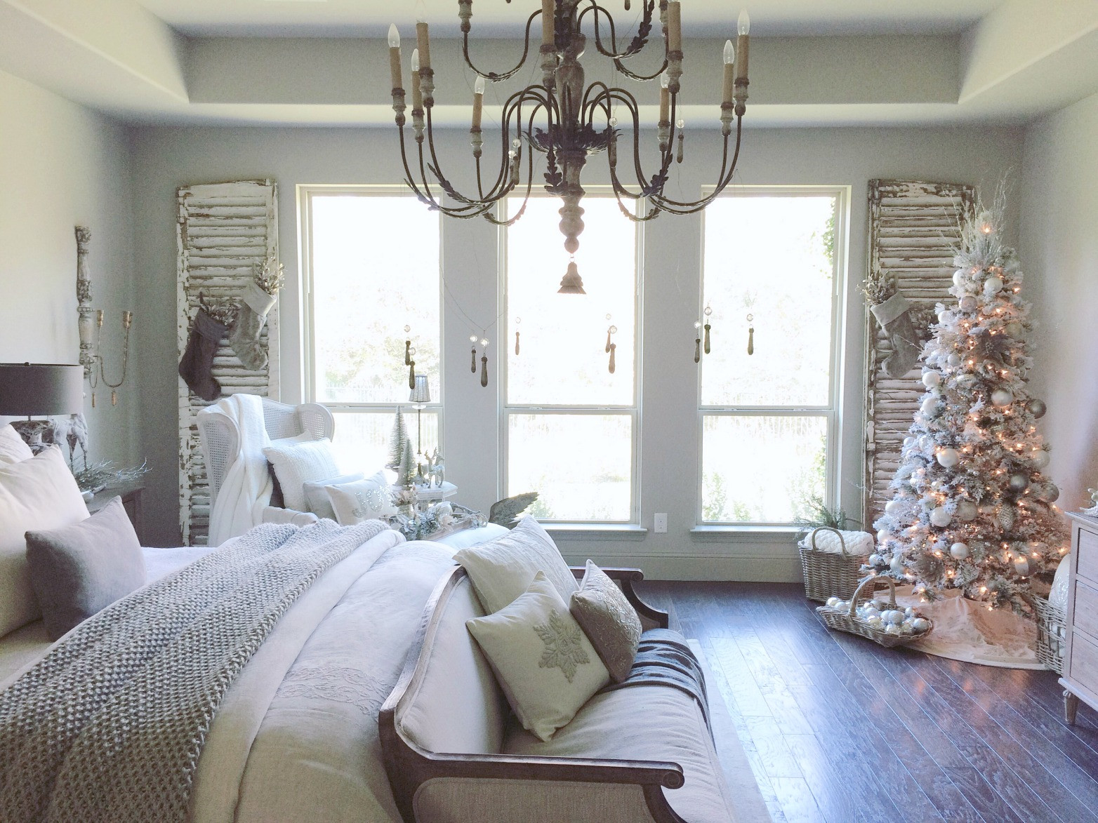 Christmas Decorations Bedroom
 Decor Gold Room Tour Just a Girl Blog