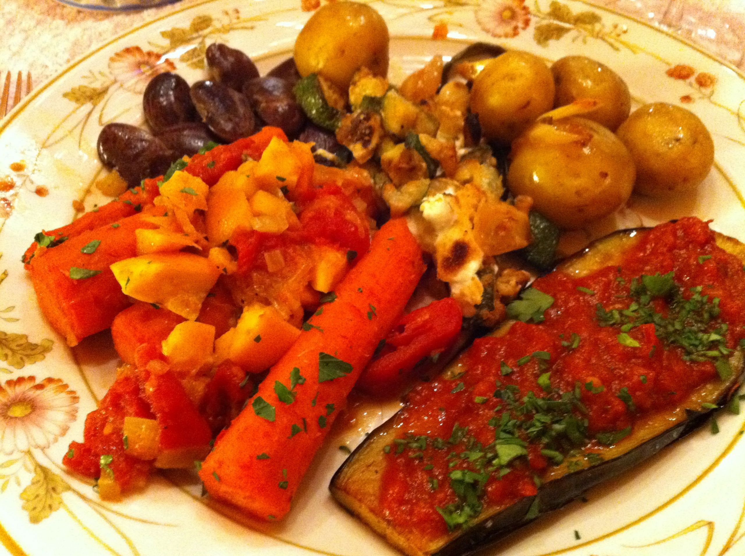 Christmas Dinner Vegetables
 Provence Ve able Dinner