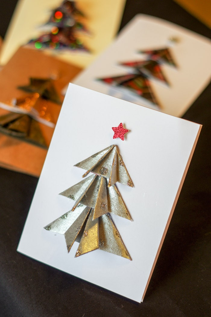 Christmas DIY Cards
 DIY Christmas Tree Cards Cleverly Simple