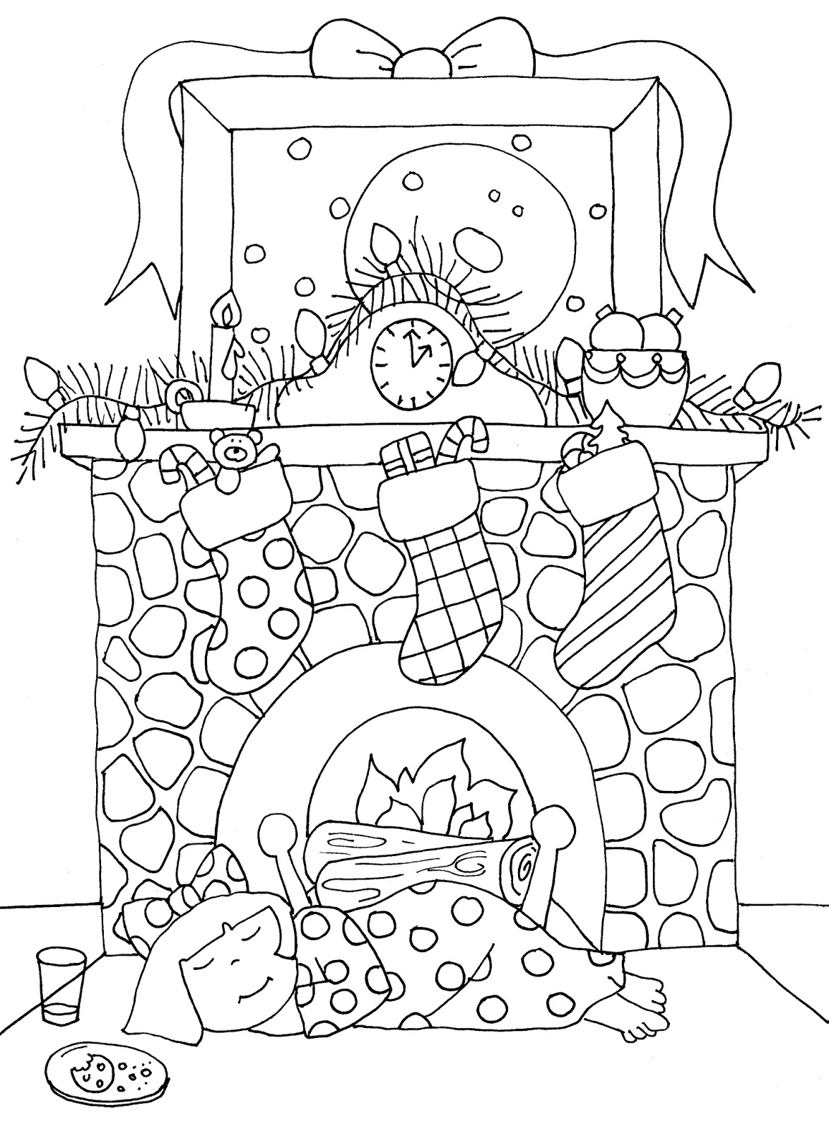 Christmas Fireplace Drawing
 Christmas Fireplace Drawing at GetDrawings