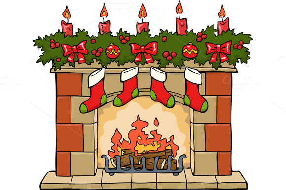 Christmas Fireplace Drawing
 How To Draw Fireplace With Stockings Designtube