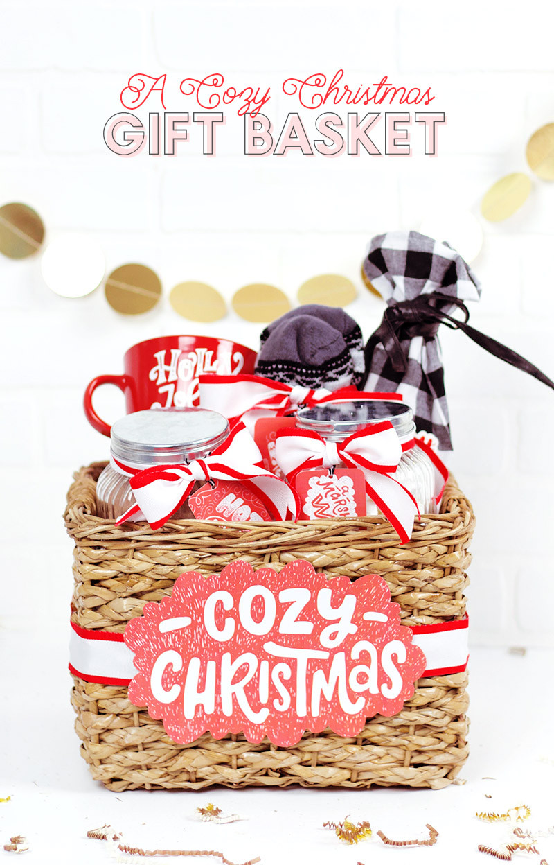 Christmas Gift Basket DIY
 A Cozy Christmas A Christmas Gift Basket Idea Persia Lou