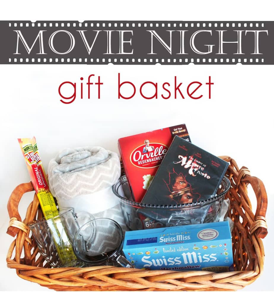 Christmas Gift Basket Ideas For Couples
 Hot Chocolate and Popcorn Movie Night Gift Basket Cutesy