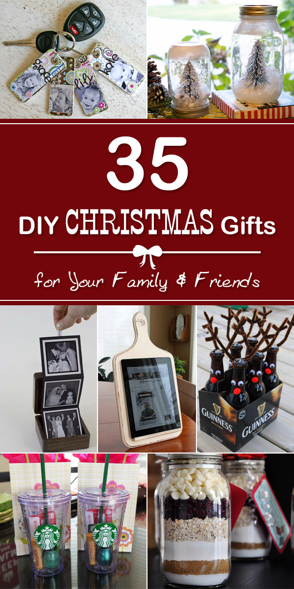 Christmas Gift Ideas For Families
 35 Easy DIY Christmas Gifts for Your Family and Friends