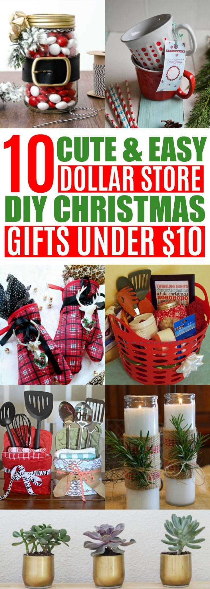 Christmas Gift Ideas Under $10
 10 DIY Cheap Christmas Gift Ideas From the Dollar Store
