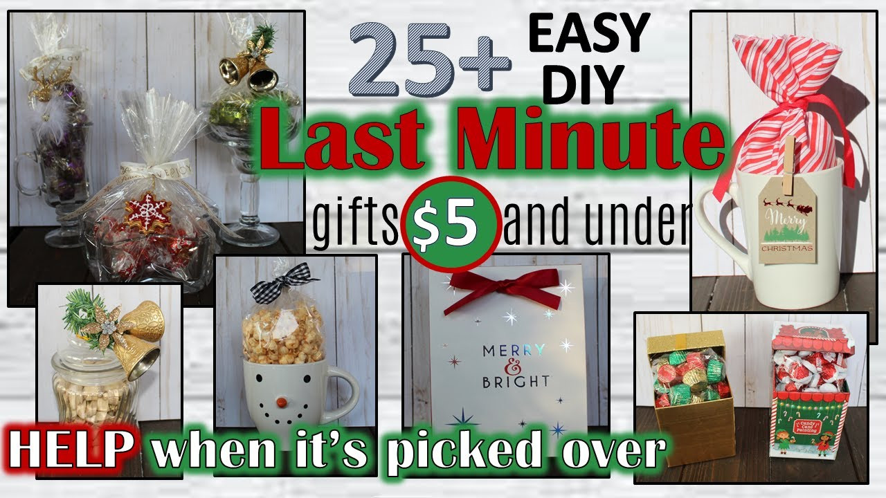 Christmas Gift Ideas Under $5
 25 LAST MINUTE CHRISTMAS GIFT IDEAS