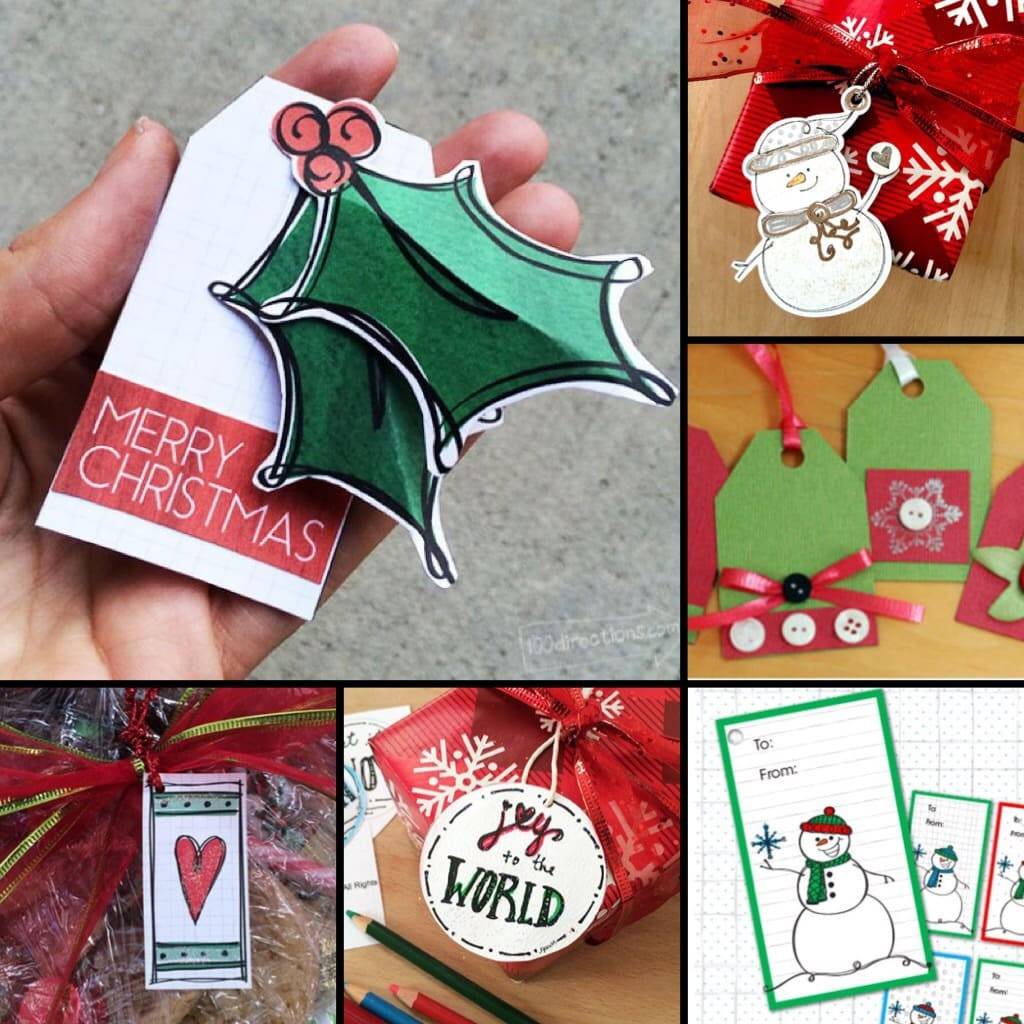 Christmas Gift Tags DIY
 DIY Christmas Gift Tags 100 Directions