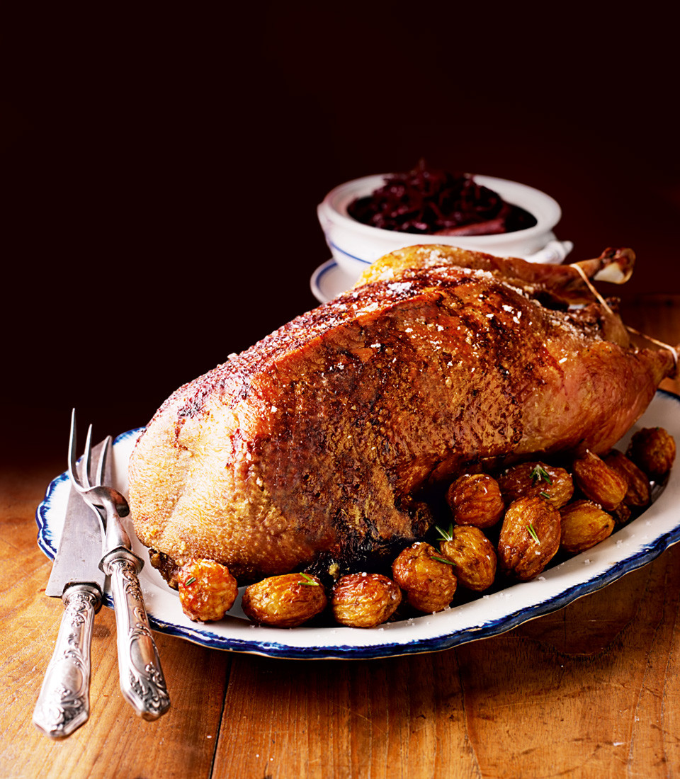 Christmas Goose Recipes
 Roast goose stuffed with apples and prunes delicious