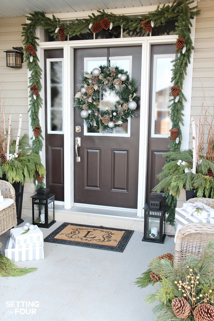Christmas Ideas For Outside
 Holiday Cheer Outdoor Christmas Decorations Setting for Four