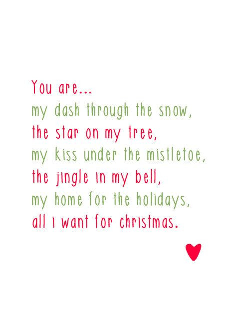 Christmas Lyrics Quotes
 All I want for Christmas is you