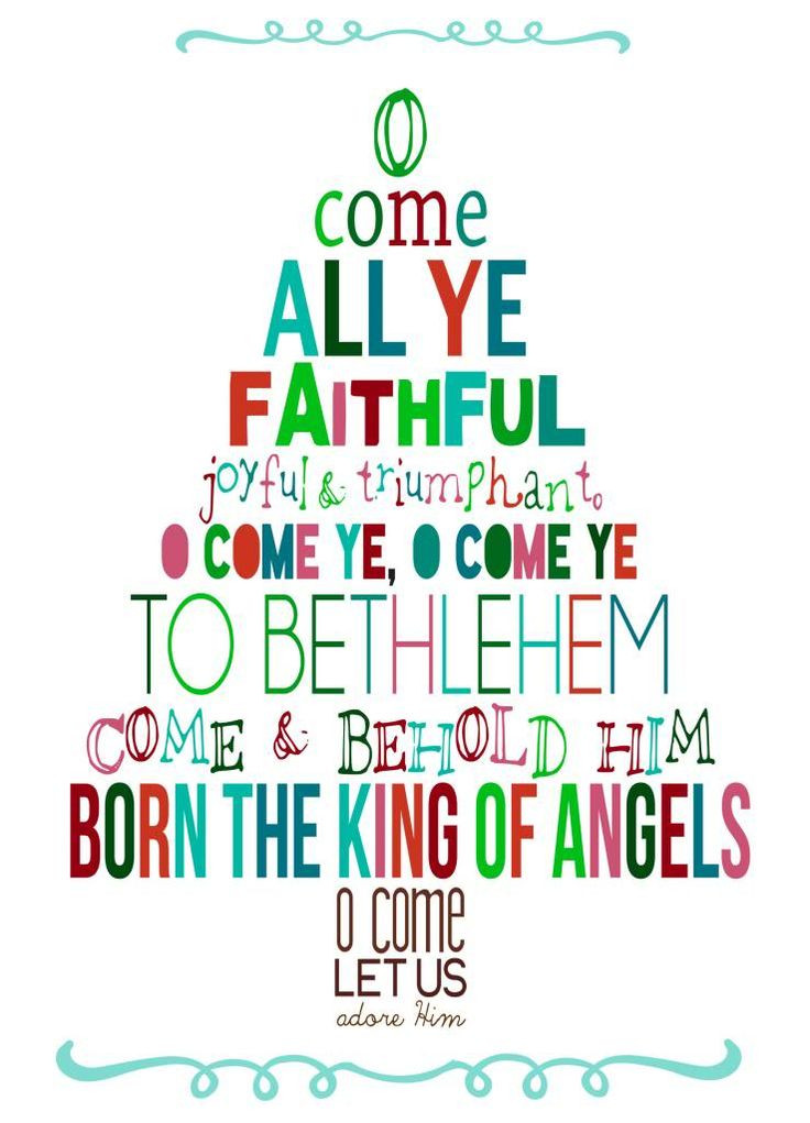 Christmas Lyrics Quotes
 christmas song lyrics in the shape of a christmas tree for
