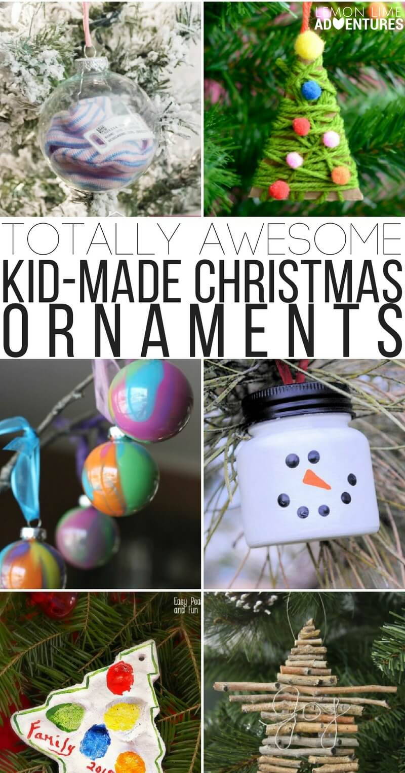 Christmas Ornaments DIY Kids
 Totally Awesome Kid Made Christmas Ornaments