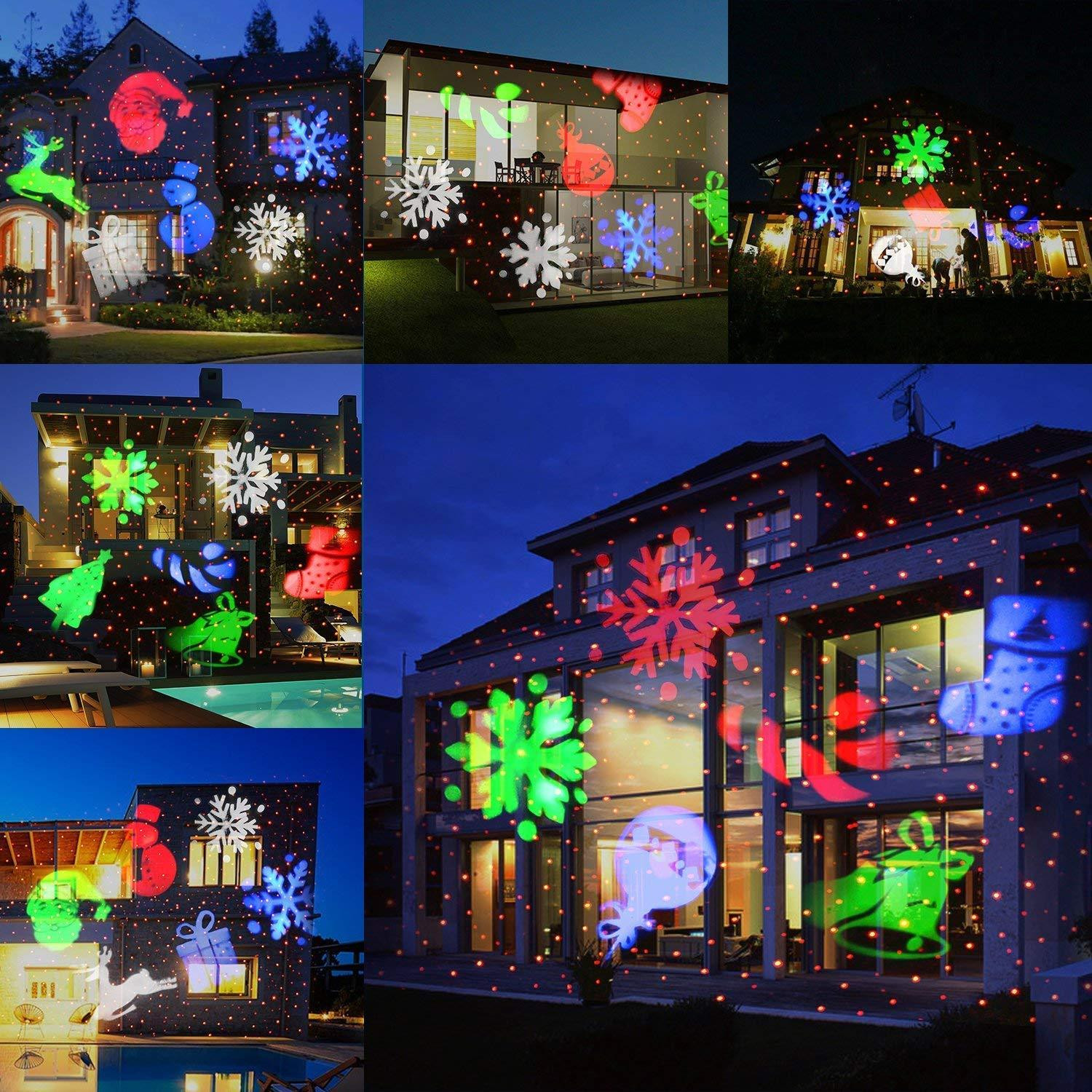 Christmas Outdoor Light Projection
 KMASHI Christmas Laser Projector Light Bright Led