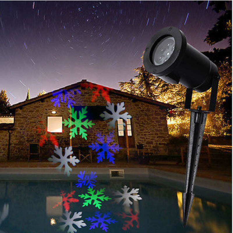 Christmas Outdoor Light Projection
 Moving Snowflake LED Landscape Laser Light Christmas