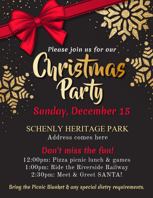 Christmas Party Posters Ideas
 Copy of Christmas Party Flyer Template