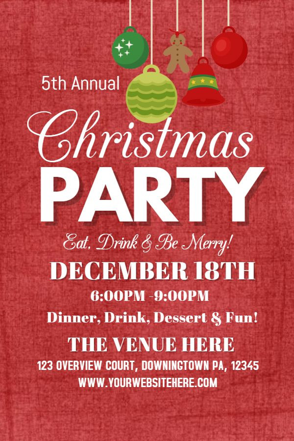Christmas Party Posters Ideas
 Christmas party poster template