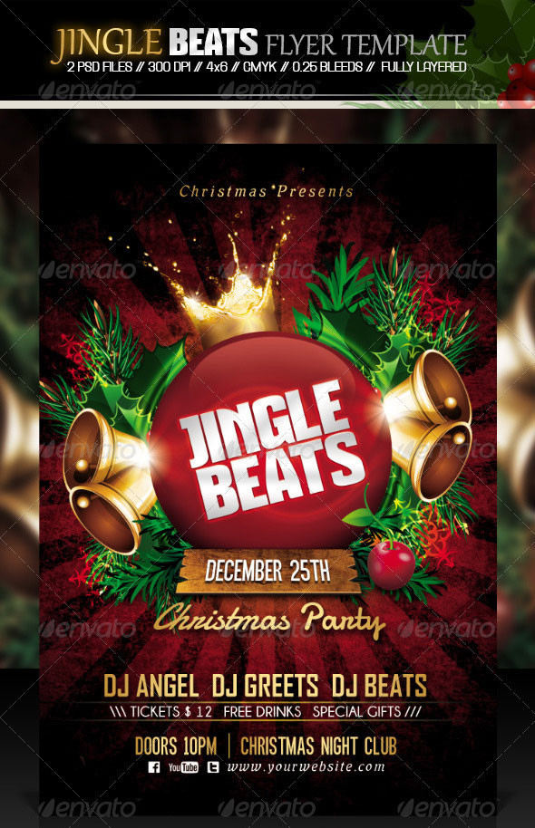 Christmas Party Posters Ideas
 25 Christmas & New Year Party PSD Flyer Templates 2019