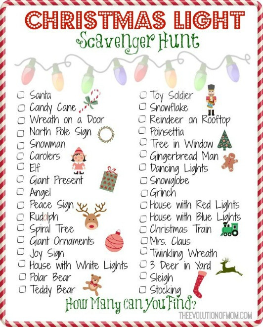 Christmas Party Scavenger Hunt Ideas
 14 Awesome Christmas Printables For FREE