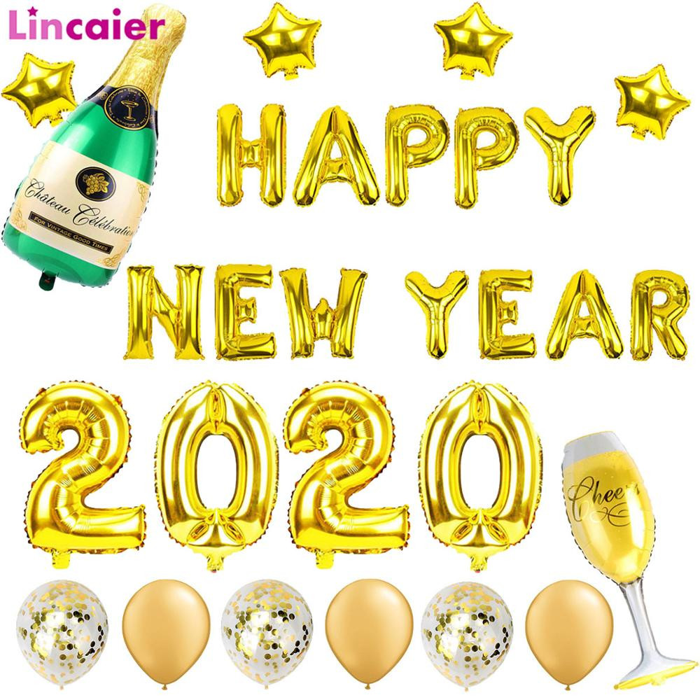 Christmas Party Theme Ideas 2020
 2020 Happy New Year Gold Foil Balloons Eve Party Decor
