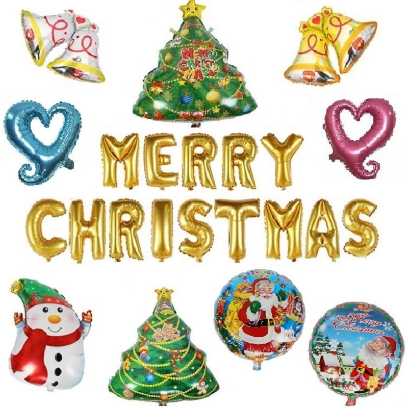 Christmas Party Theme Ideas 2020
 2020 Christmas Decoration Ballons Santa Bells Tree Snow