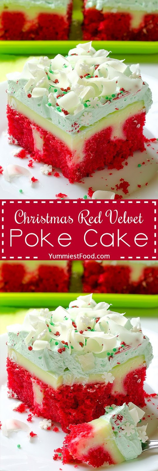 Christmas Poke Cakes
 Christmas Red Velvet Poke Cake