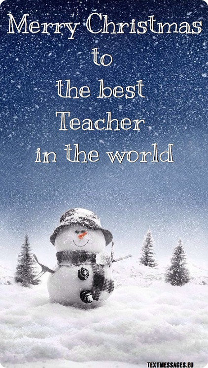 Christmas Quotes For Teachers
 Merry Christmas Wishes For Teacher With