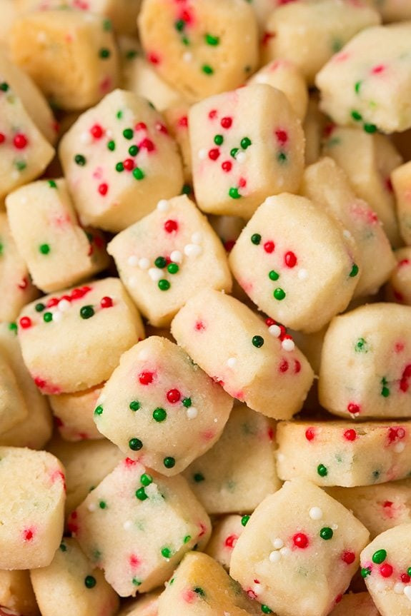 Christmas Shortbread Cookies Recipe
 Funfetti Shortbread Bites Cooking Classy