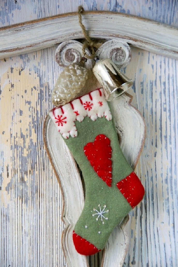 Christmas Stocking DIY
 Top 10 Interesting DIY Christmas Stockings Top Inspired