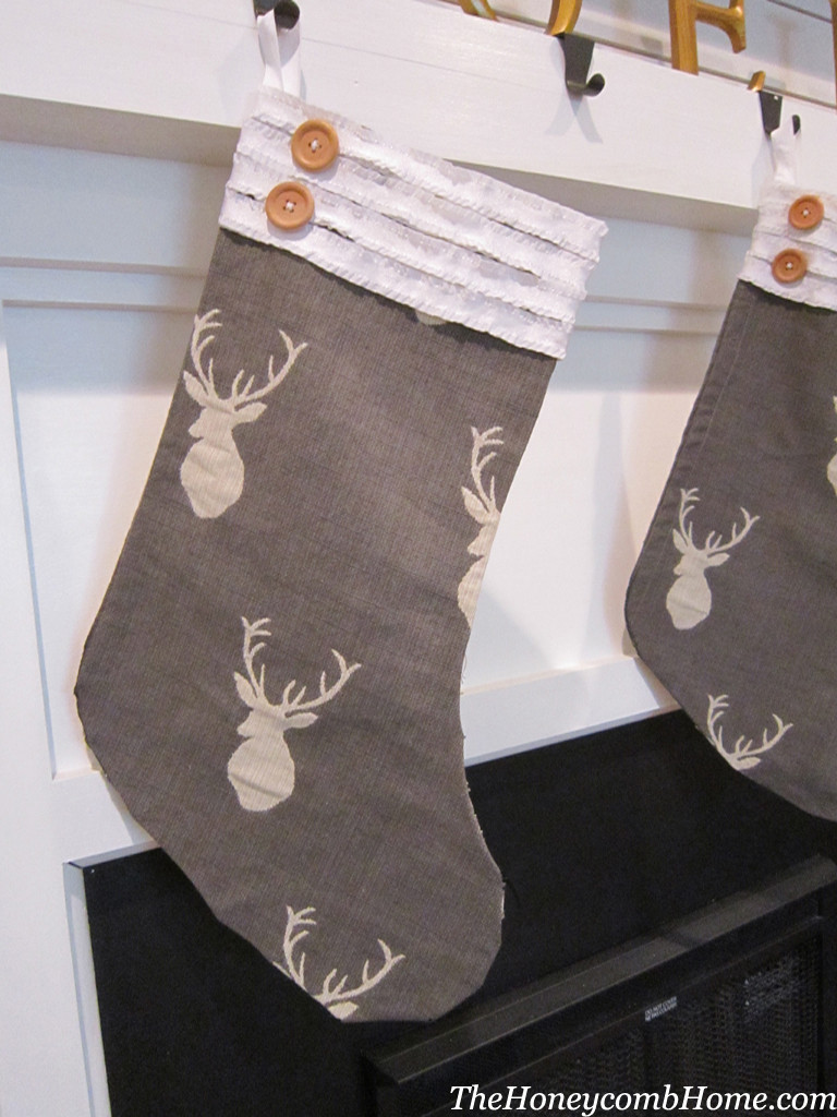 Christmas Stockings DIY
 No Sew Christmas Stocking