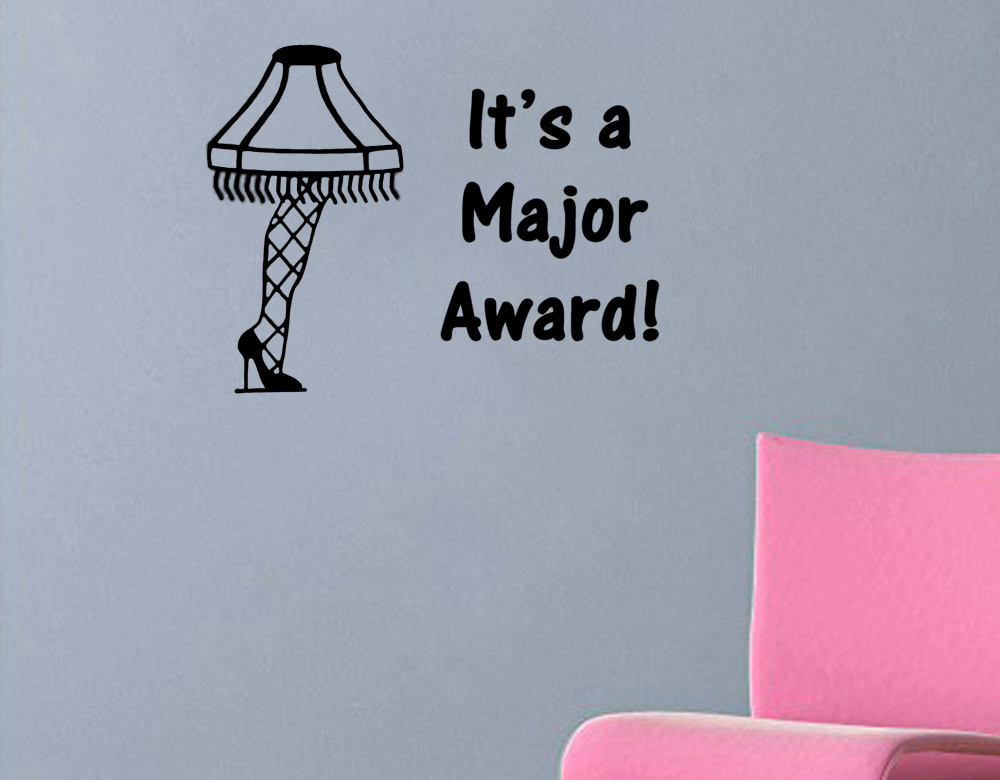 Christmas Story Lamp Quote
 A Christmas Story quote It s A Major Award with leg lamp