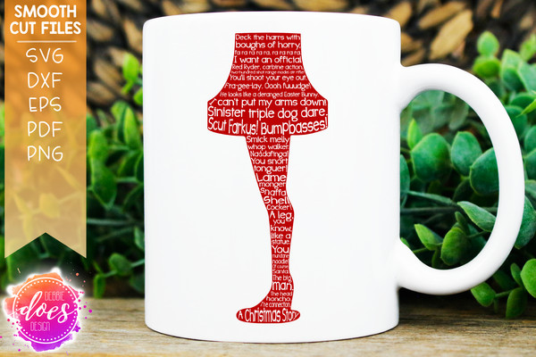 Christmas Story Lamp Quote
 Christmas Story Leg Lamp Quotes SVG File – Debbie Does