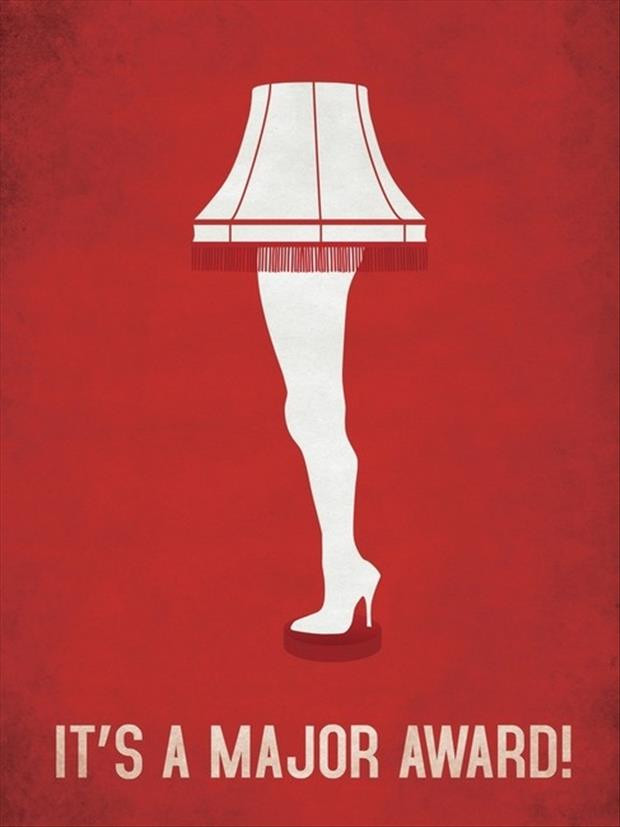 Christmas Story Lamp Quote
 its a major award one leg lamp funny images Dump A Day