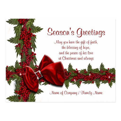 Christmas Thank You Quotes
 Christmas sayings Xmas Corporate thanks Postcard