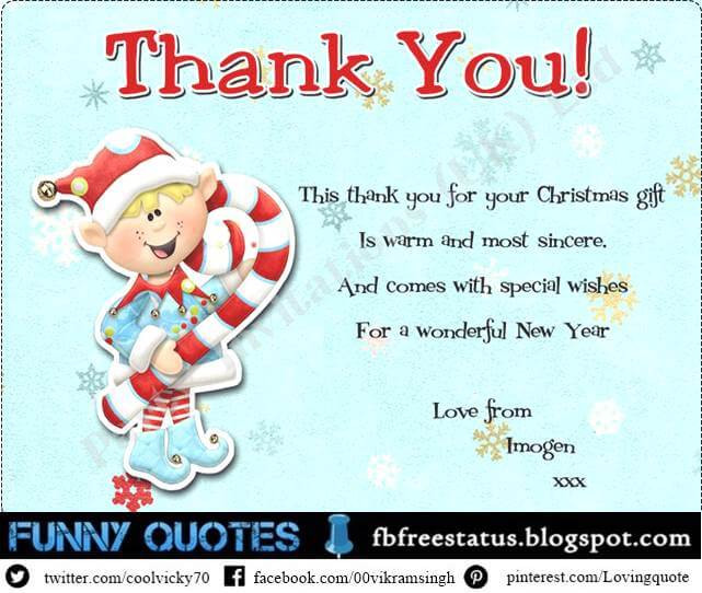 Christmas Thank You Quotes
 Christmas Thank You Messages and Thank You Christmas