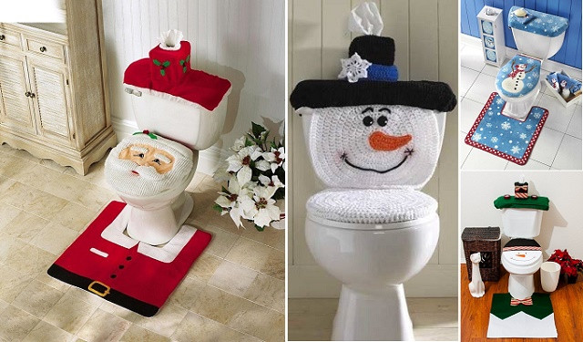 Christmas Toilet Seat Cover
 Christmas Toilet Seat Cover