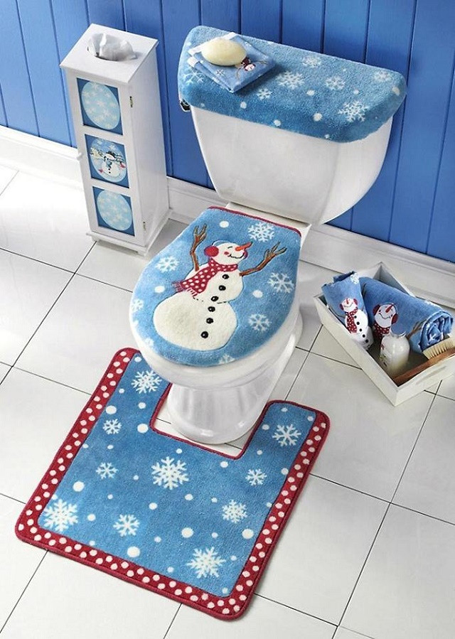 Christmas Toilet Seat Cover
 Christmas Toilet Seat Cover