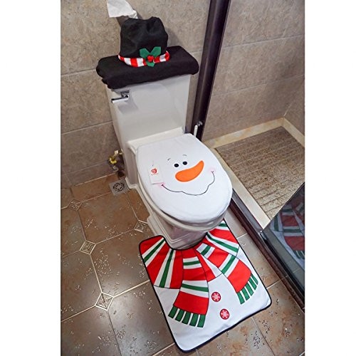 Christmas Toilet Seat Cover
 Cute Christmas Toilet Seat Cover Sets It s Christmas Time