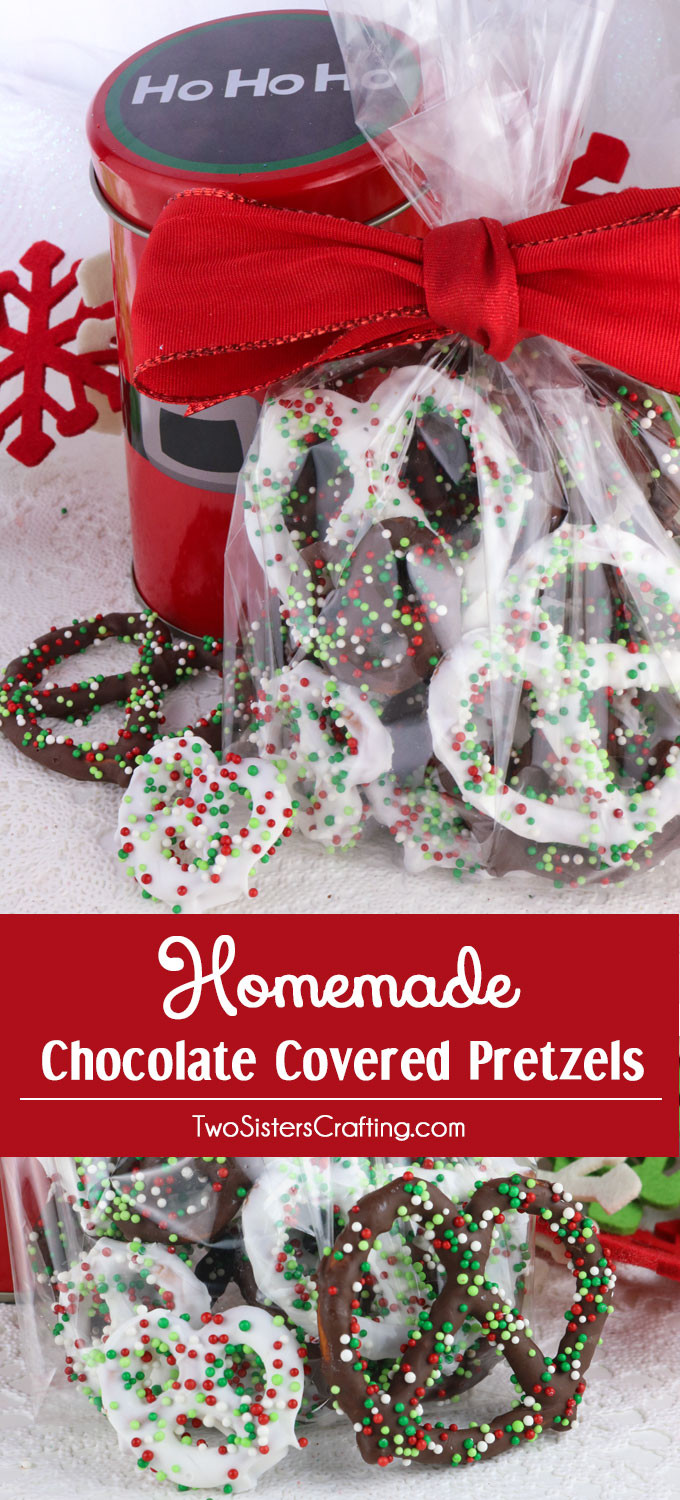 Christmas Treats DIY
 Homemade Chocolate Covered Pretzels Two Sisters