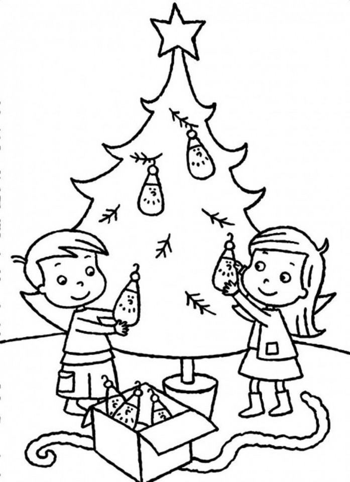 Christmas Tree Coloring Pages For Kids
 Get This Printable Christmas Tree Coloring Pages for