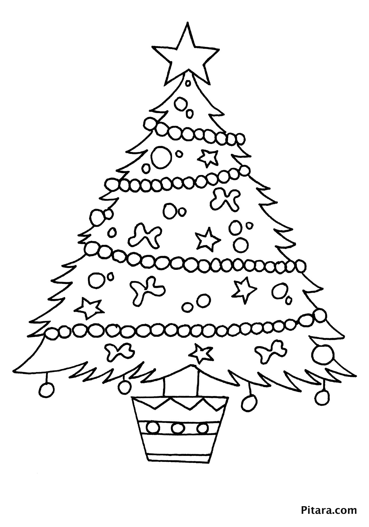 Christmas Tree Coloring Pages For Kids
 Christmas Coloring Pages for Kids