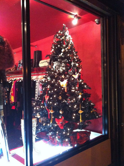 Christmas Tree Shop Awning
 Christmas time in Nolita – Nolita Hearts NYC