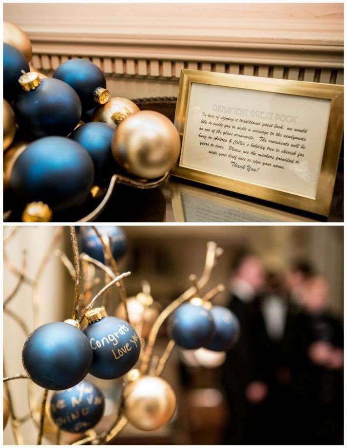 Christmas Wedding Guest Book Ideas
 Luxurious Winter Wedding With Christmas Details