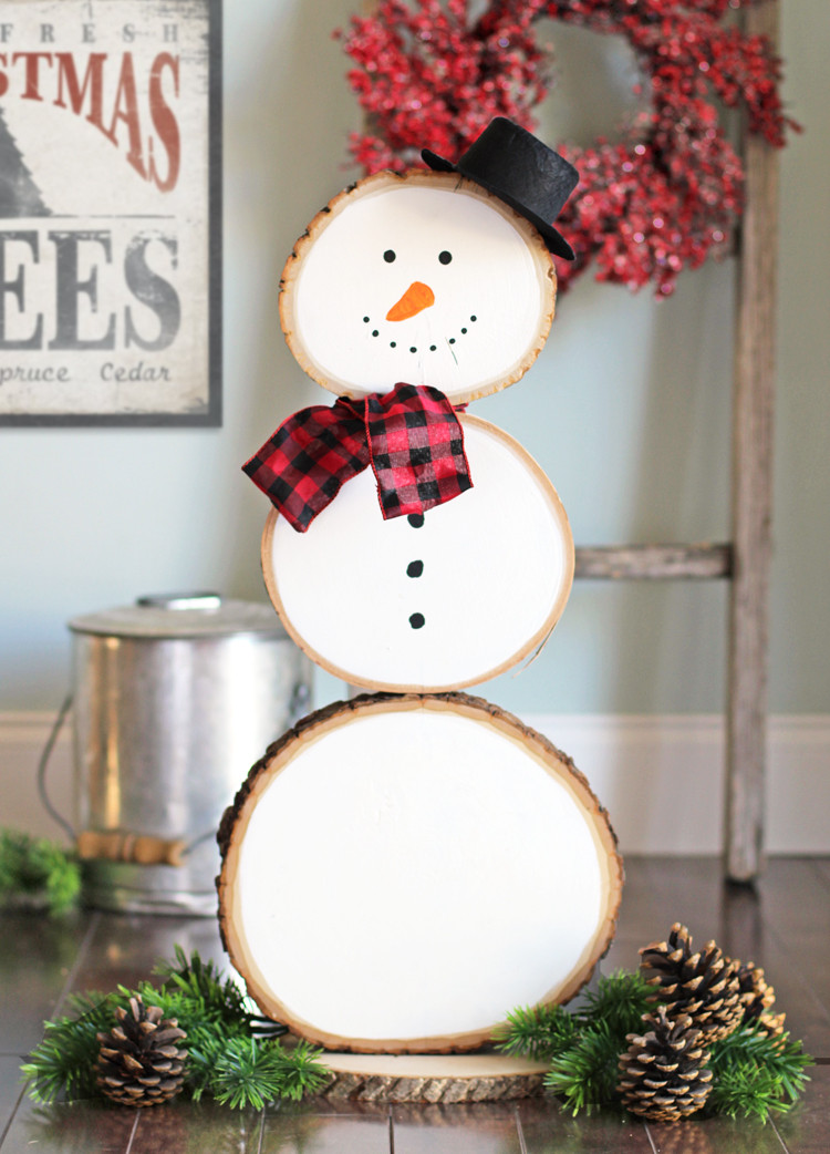 Christmas Wood Craft Ideas
 The Craft Patch Reversible Fall and Christmas Wood Slice