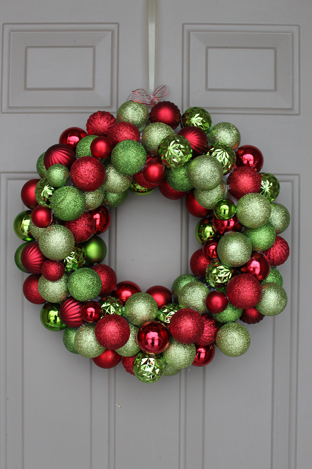 Christmas Wreath DIY
 DIY Ornament Wreath under $30