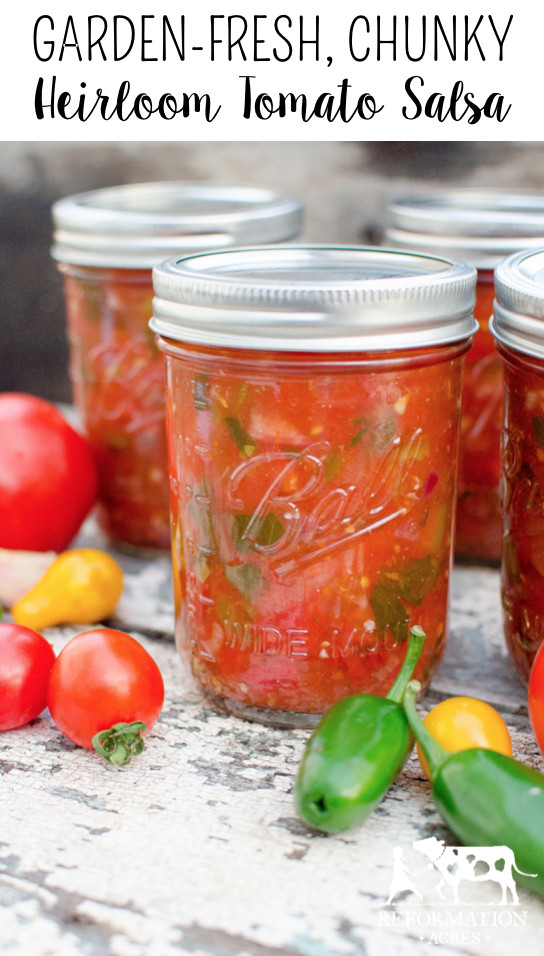 Chunky Salsa Recipe For Canning
 Garden Fresh Chunky Heirloom Tomato Salsa