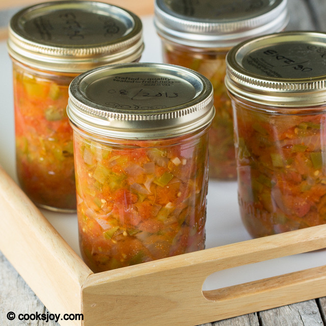 Chunky Salsa Recipe For Canning
 Cooks Joy Chunky Tomato Salsa Canning Recipe