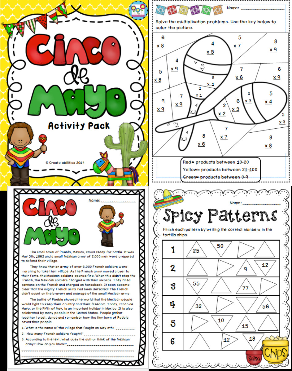Cinco De Mayo Activities For Kindergarten
 Cinco de Mayo Activities and Printables