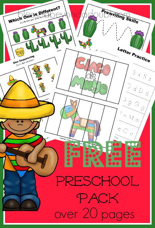 Cinco De Mayo Activities For Kindergarten
 FREE Cinco De Mayo Preschool Pack