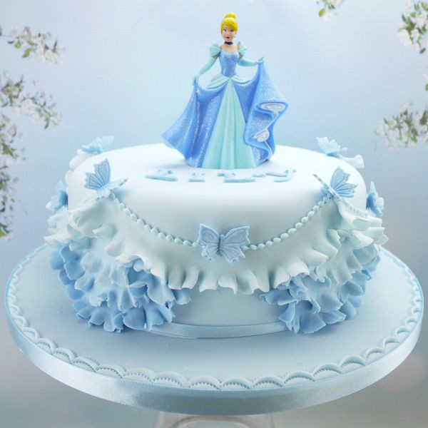 Cinderella Birthday Cakes
 Pretty Cinderella Cake With images