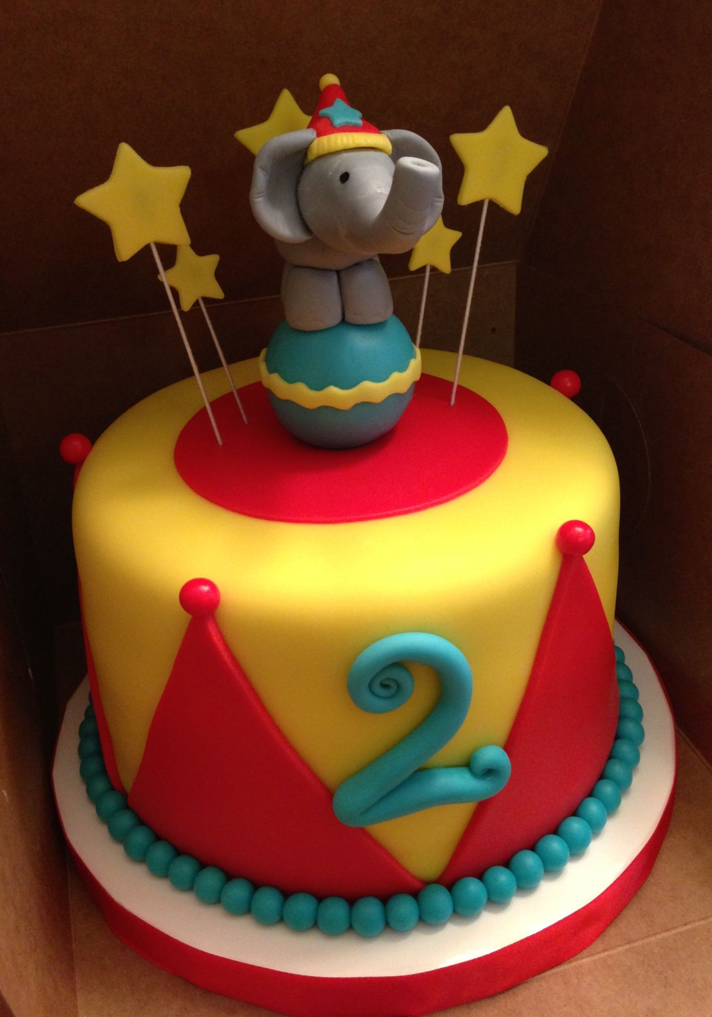 Circus Birthday Cakes
 Circus themed cake all fondant